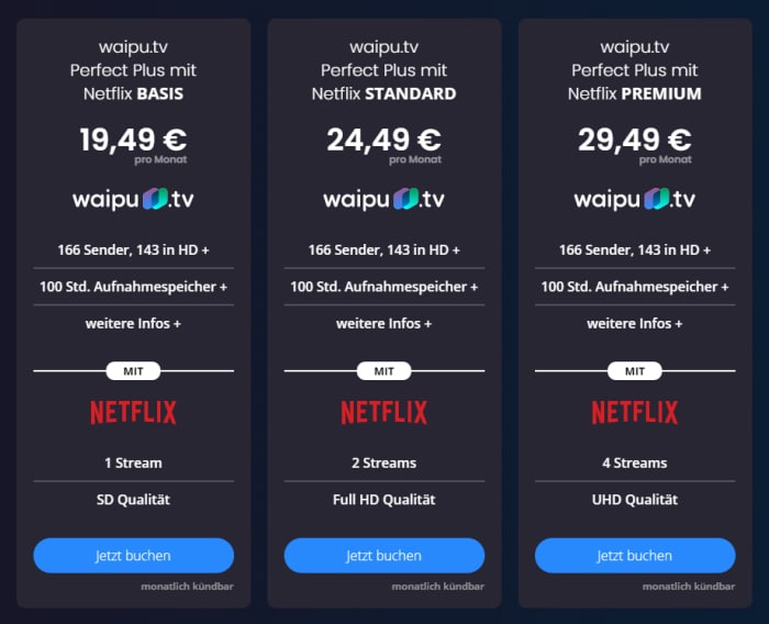 Waipu Tv Perfect Plus Wow Live Sport Jahrespaket Geschenk