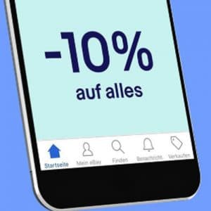 Hammer! eBay-Aktion: 10% Rabbat auf das komplette Sortiment außer Münzen - per Einkauf über die App!