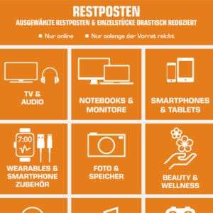 Saturn Restposten: Drastisch reduzierte Einzelstücke - vom Smartphone, Tablet, Notebook bis zum hochwertigen TV