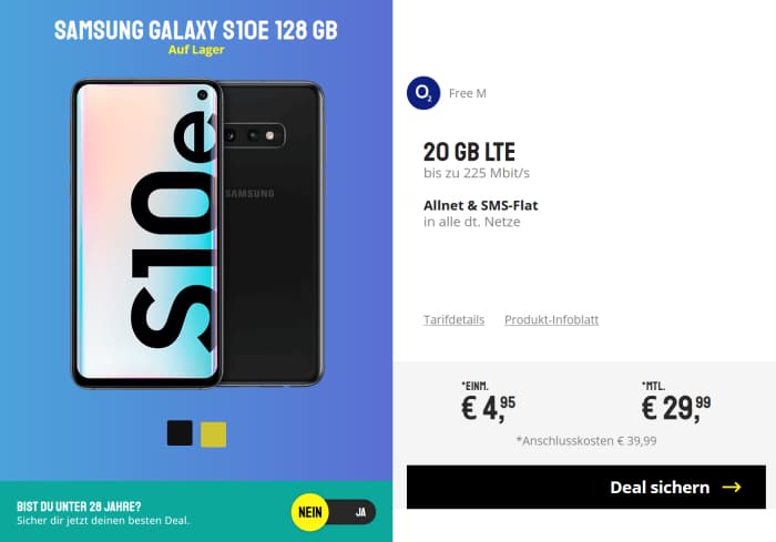 Galaxy S10e o2 Free M neu Sparhandy