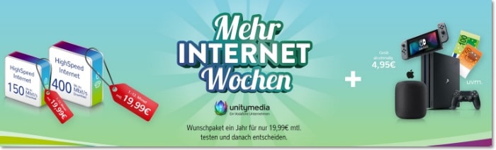 unitymedia Mehr Internet Wochen