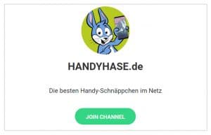 Handyhase auf Telegram, Facebook, Twitter und per Newsletter folgen