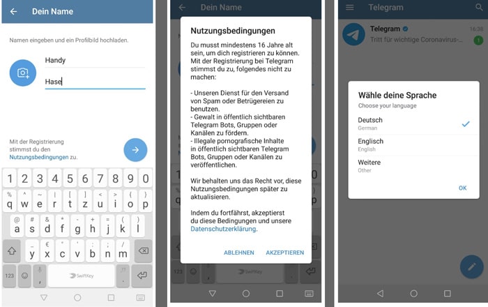 Telegram Account erstellen und anmelden in wenigen Schritten