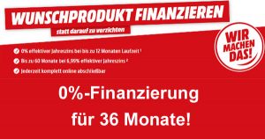 MediaMarkt Finanzierung: 0%-Finanzierung für 36 Monate, Voraussetzungen und Ablauf!