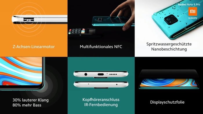 Xiaomi Redmi Note 9 Pro mit Vertrag im Vergleich