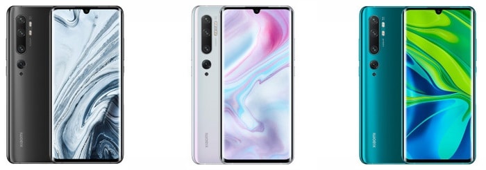 Xiaomi Mi Note 10 alle Farben