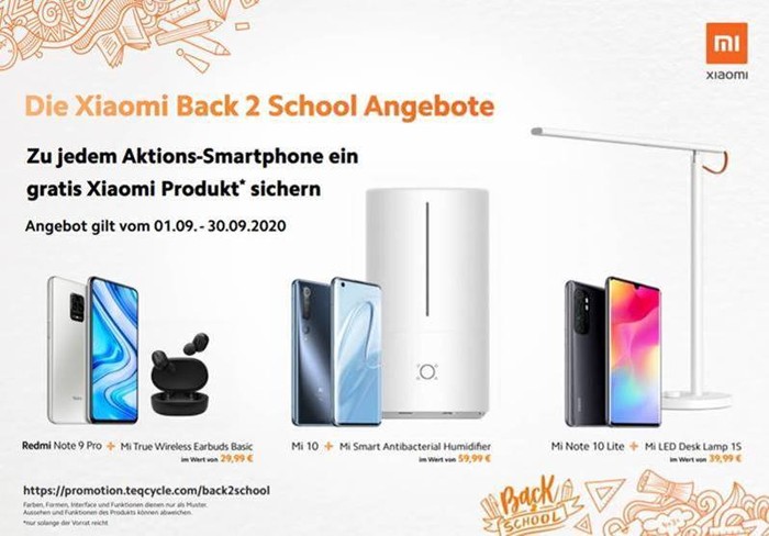 Xiaomi Aktion Back2School 2020