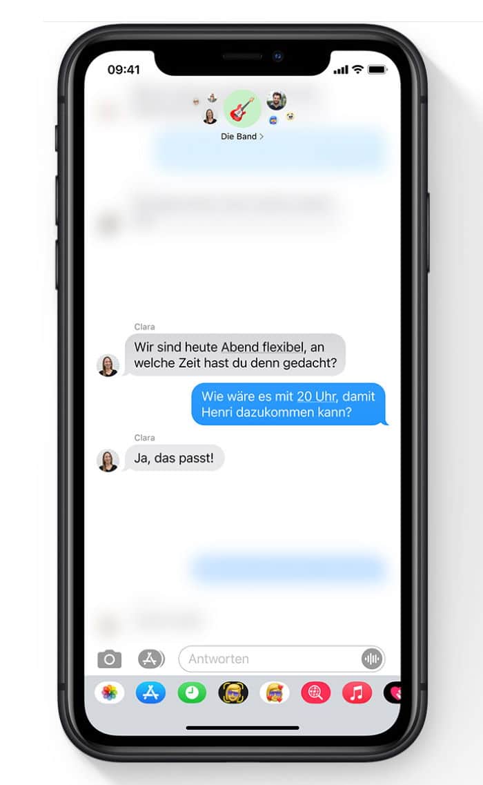 iOS 14 - Direkt Antworten in Chats