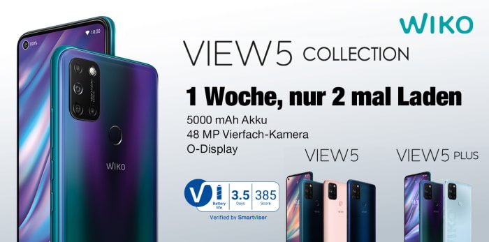 Wiko View5 mit Vertrag und View5 Plus mit Vertrag, Handytarif, Tarif, Vergleich