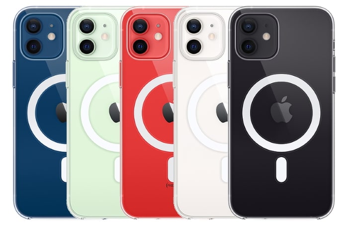 Apple Clear Case mit MagSafe für die iPhone 12 Familie
