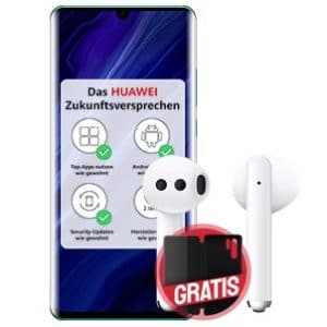 Huawei P30 Pro New Edition mit FreeBuds 3 und Cover