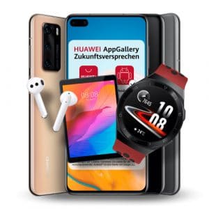 Huawei P40 mit o2 Free M und Zugabe bei Sparhandy