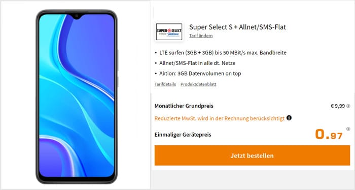 Xiaomi Redmi 9 + Super Select M