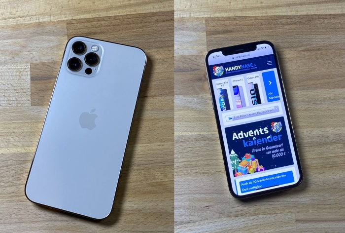 iPhone 12 Pro Test Vorder- und Rückansicht