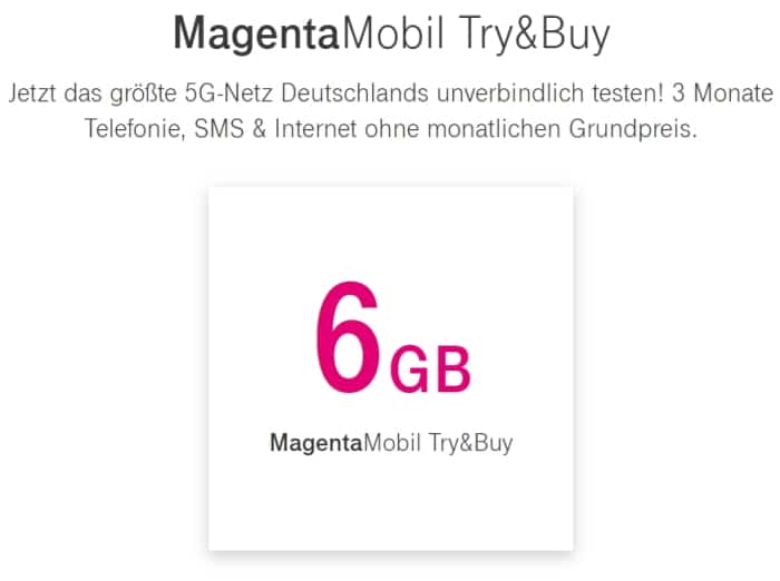 Telekom MagentaMobil Try & Buy