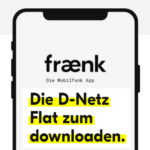 1 Monat gratis! fraenk: Mtl. kündbare Allnet-Flat + 4 bis 24 GB LTE im Telekom-Netz ab 10 € Grundgebühr
