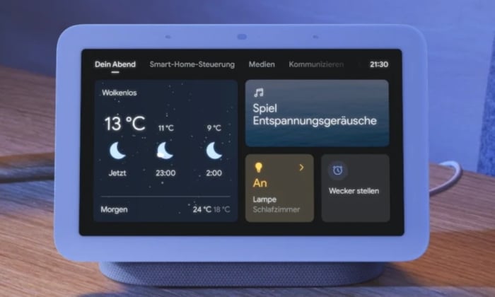 Google Nest Hub zweite Generation Funktionen