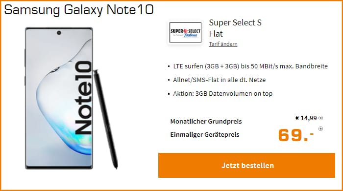 Samsung Galaxy Note 10 Super Select S Saturn