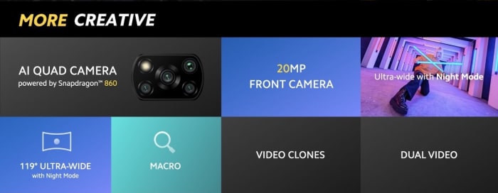 Xiaomi Poco X3 Pro - Kamera