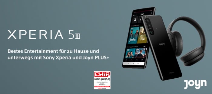 Sony Xperia 5 III Vorbesteller-Aktion mit gratis Sony WH-H910N Kopfhörer & 3 Monate gratis JonyPLUS+