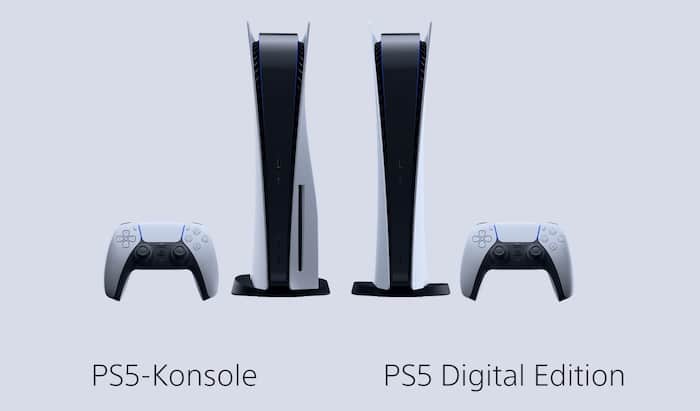 PlayStation 5 vs. PS5 Digital Vergleich