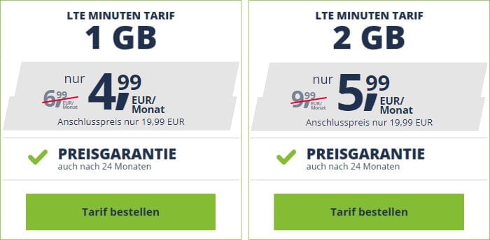freenet mobile Minuten Tarife
