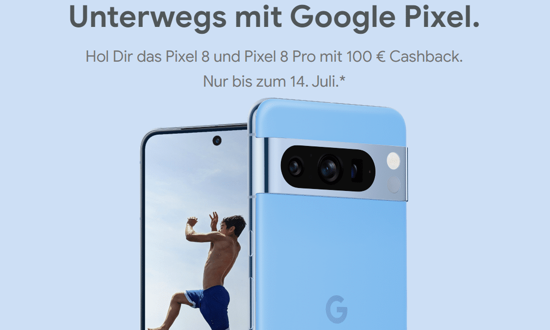 Google-Aktion mit Pixel-Cashback