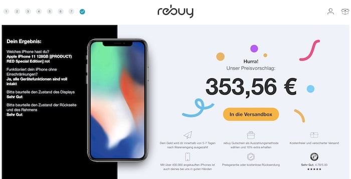 Apple iPhone bei reBuy verkaufen