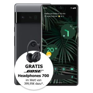 Google Pixel 6 Pro Schwarz + Bose Headphones 700 Vorbesteller-Aktion Thumbnail