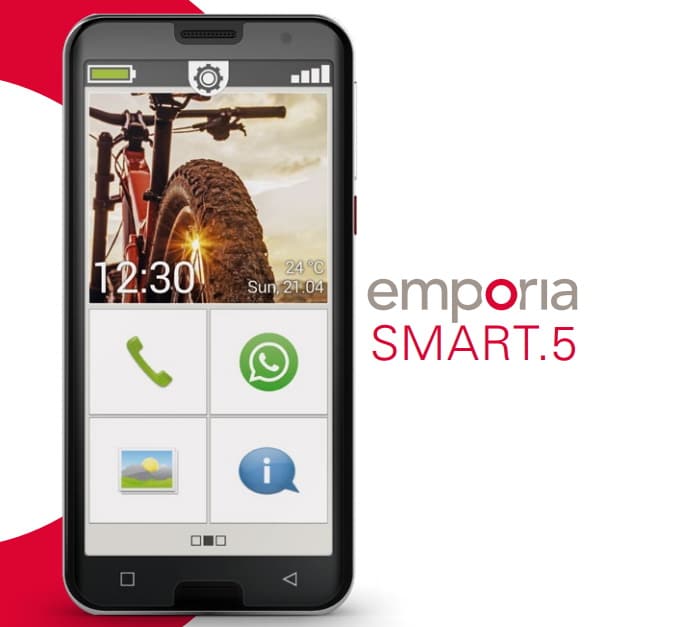 Emporia SMART.5 mit Handyvertrag im Netz von Telekom, Vodafone und Telefónica o2