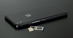 Smartphone mit SIM-Karte