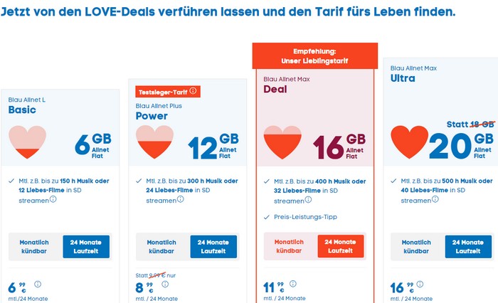 Blau Love Deals