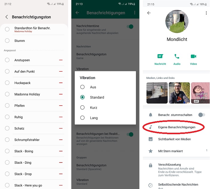 WhatsApp-Benachrichtigungen einrichten