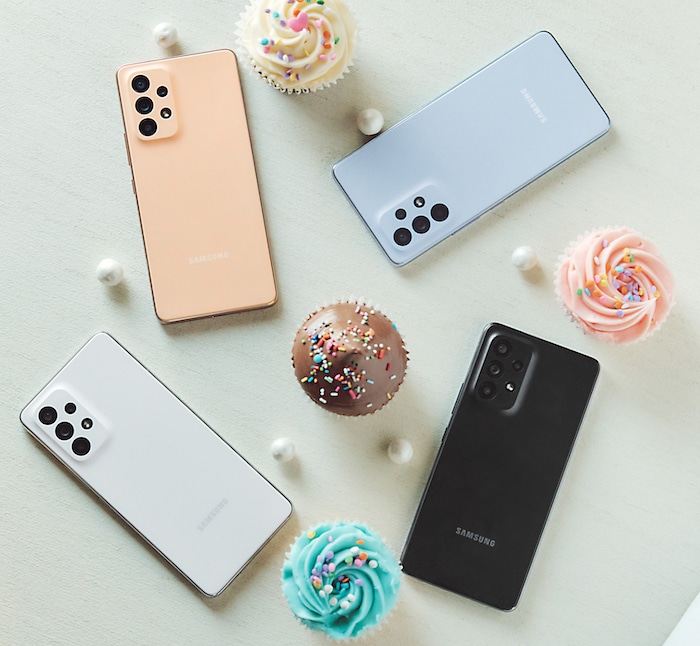 Samsung Galaxy A53 mit Vertrag im Vergleich - Farben der Geräte