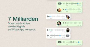 WhatsApp Sprachnachrichten neue Funktionen