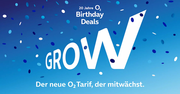 o2 feiert 20. Geburtstag