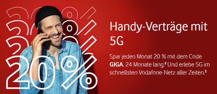Vodafone Red - 20%-Aktion bis 31.05.2022