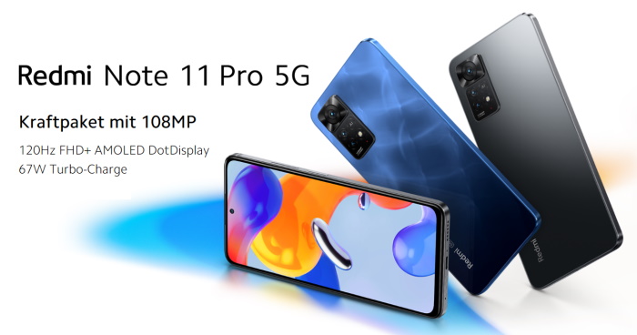 Xiaomi Redmi Note 11 Pro 5G mit Vertrag - Im Netz von Telekom, Vodafone & Telefónica o2