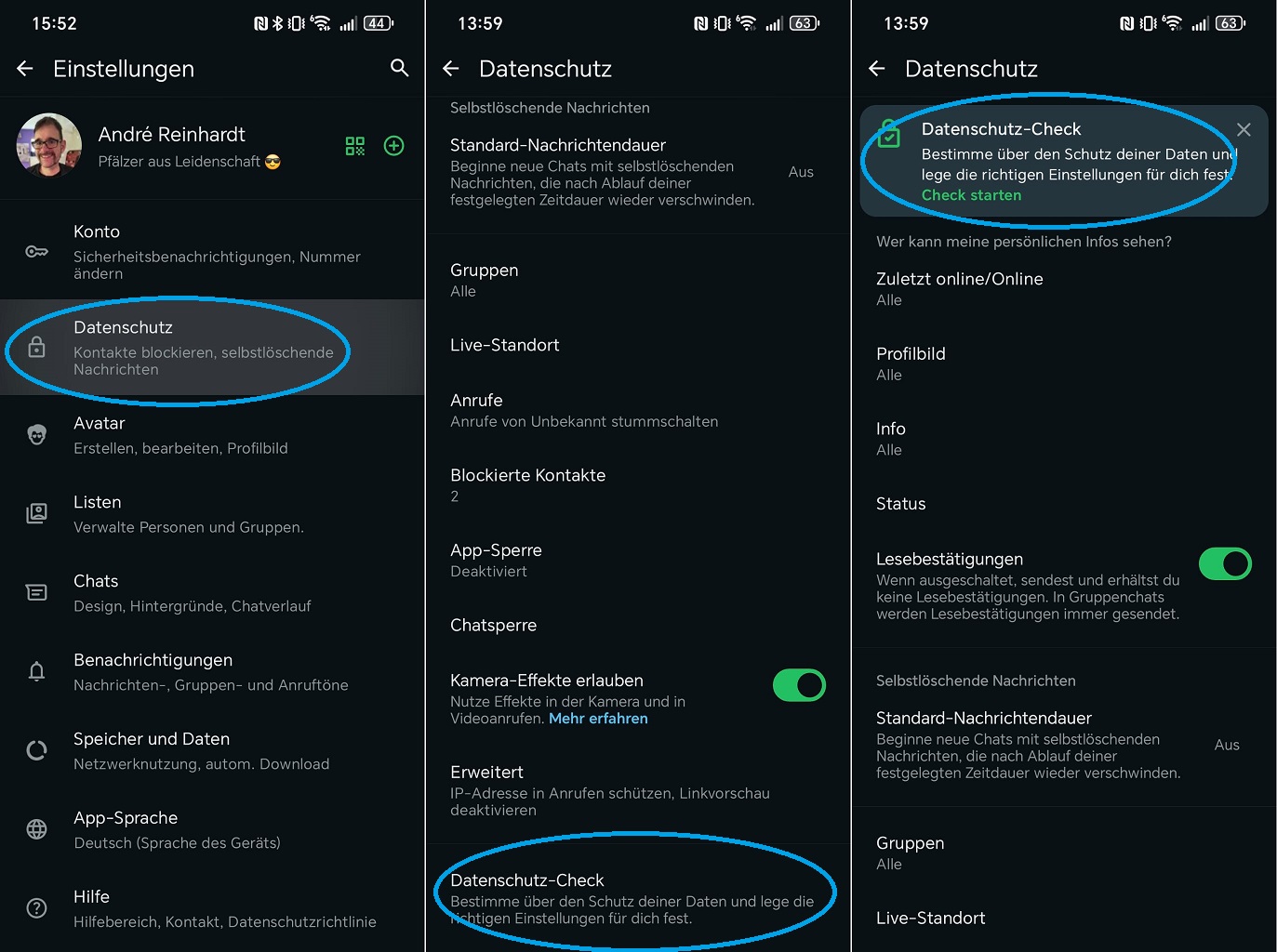 Datenschutz-Check öffnen