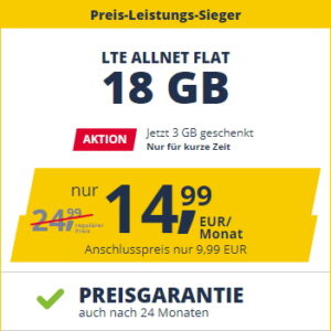 freenet mobile Allnet Flat Tarife Thumbnail