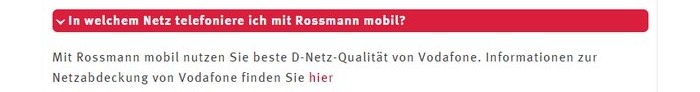 Rossmann mobil Netz