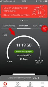 Vodafone Datenautomatik ablehnen