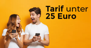 Tarif unter 25 Euro