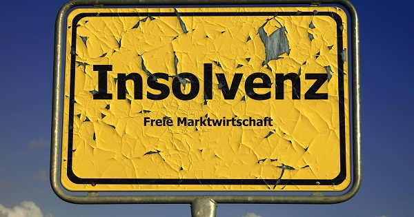 Schrecken von Verbrauchern und Firmen: die Insolvenz