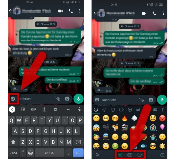 GIFs in WhatsApp