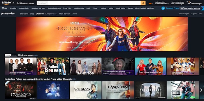 Amazon Prime Video Streaming-Dienst Vergleich | Channels