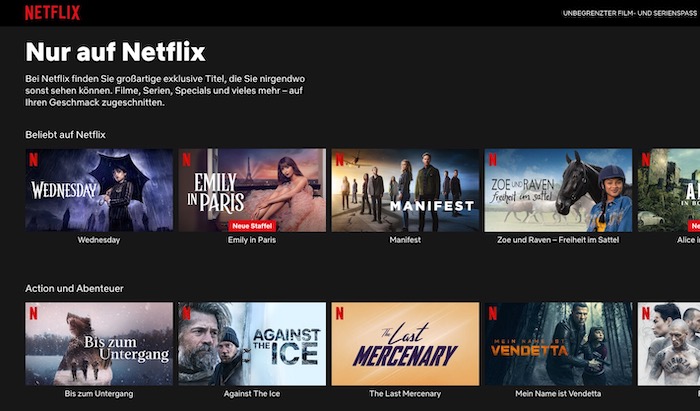 Streaming-Dienste im Vergleich | Netflix exklusiv