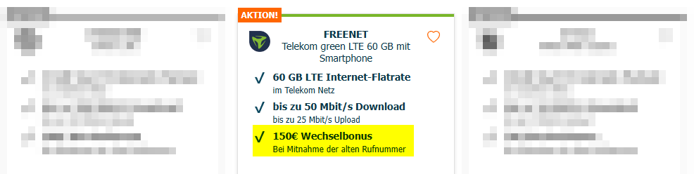 freenet-Wechselbonus LogiTel