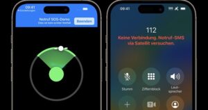 Satelliten-Notruf des iPhone 14