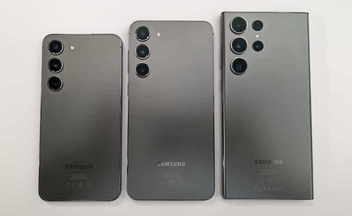 Samsung Galaxy S23 vs. Galaxy S23+ vs. Galaxy S23 Ultra im Vergleich Kamera-Design hinten